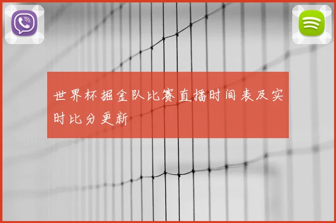 世界杯掘金队比赛直播时间表及实时比分更新